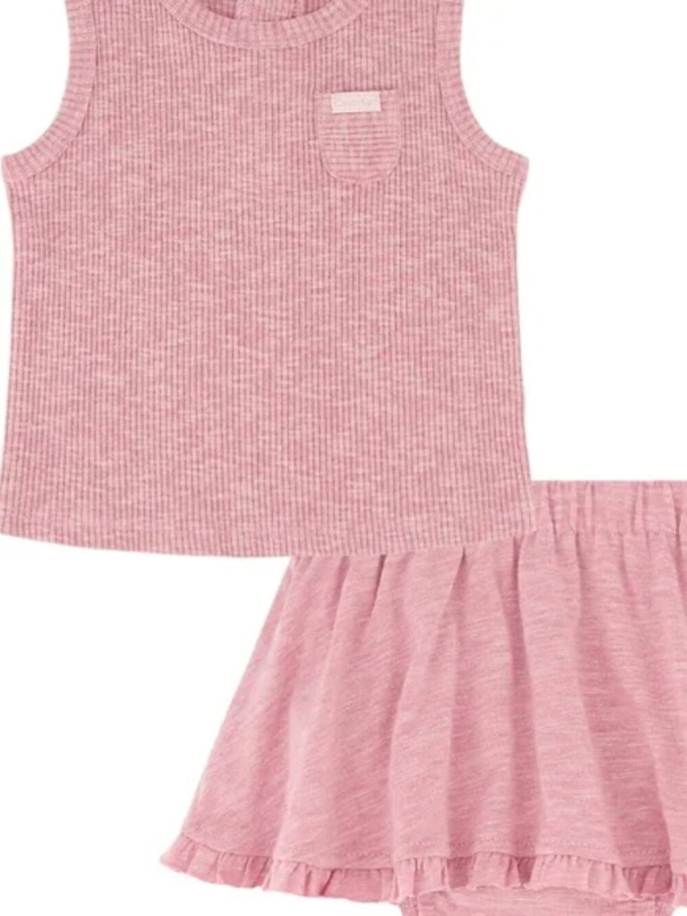 NWT Calvin Klein Pink Knit Top & Skirt Set - Toddler 18m
